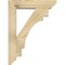Ekena Millwork Merced Slat Rough Sawn Bracket w/ Offset Brace, Douglas Fir, 6"W x 24"D x 32"H BKT0604X24X32MRC06RDF - alternate 3